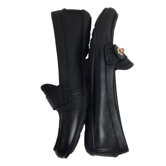 Coach Flash A9375 Womens 6B Slip On Soft Leather Loafers Black - Picture 5 of 10